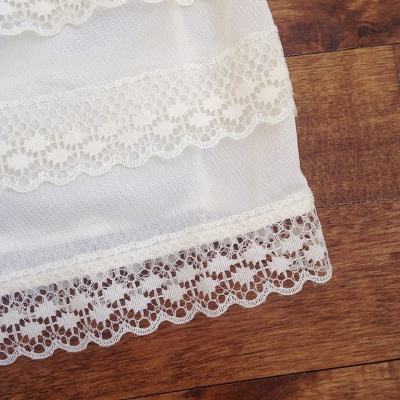 VINTAGE Image - Ivory Slip Dress - Picture 7 of 8